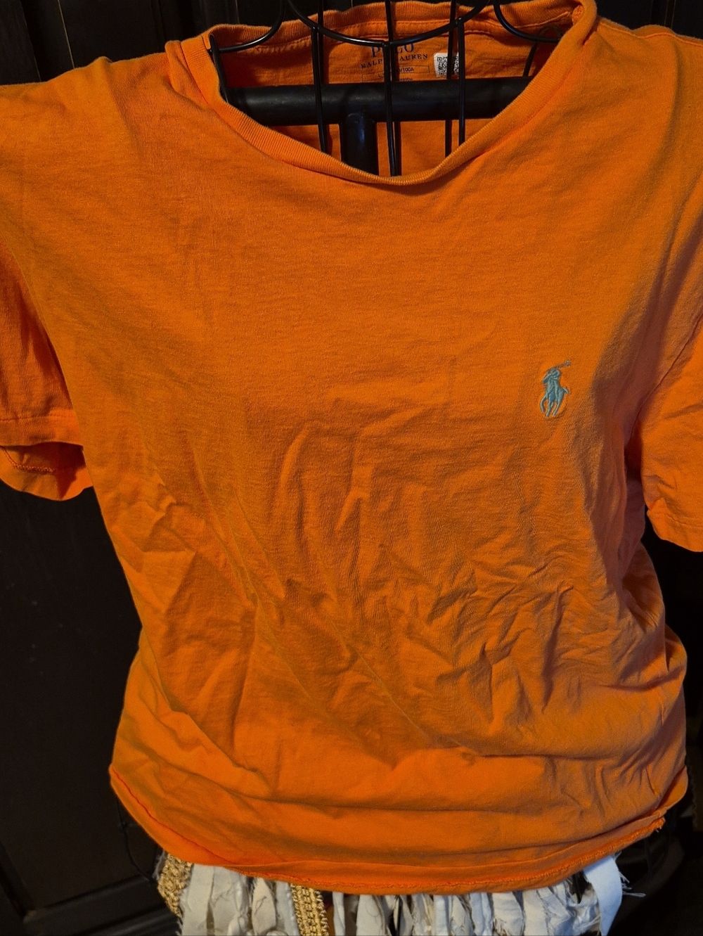 2 Polo by Ralph Lauren Short Sleeve Tees Orange And Yellow Size L